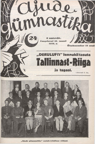 Ajude Gümnastika : ristsõnamõistatuste ajakiri ; 24 1934-06-16