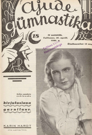 Ajude Gümnastika : ristsõnamõistatuste ajakiri ; 18 1936-04-30