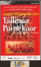 Tallinna Poistekoor : ülestõusmispühade muusikat 