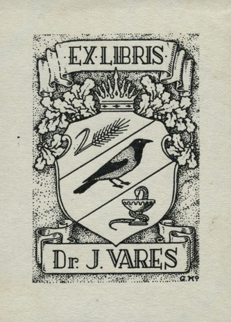 Ex libris dr. J. Vares 