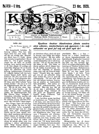 Kustbon ; 49/50 1929