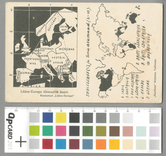 Lääne-Europa ülevaatlik kaart : raamatust Lääne-Europa ; Inglisemaa(1.) ja tema asumaad (2-10)