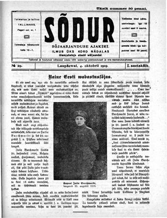 Sõdur ; 29 1919