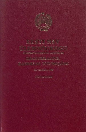 Eesti NSV Ülemnõukogu üheteistkümnenda koosseisu erakorraline, kaheksas istungjärk, 16. novembril 1988 : stenogramm