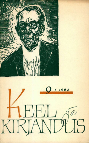 Keel ja Kirjandus ; 9 1963-09