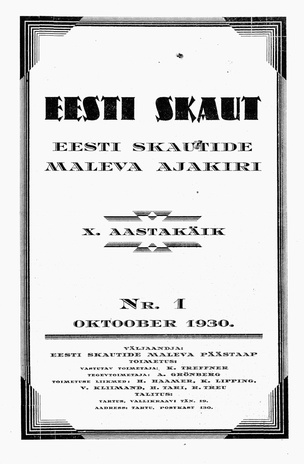 Eesti Skaut ; 1 1930-10
