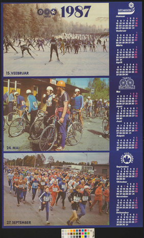 Tartu maraton, Tartu rattaralli, Tartu sügisjooks : 1987 
