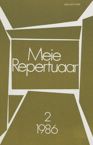 Meie repertuaar : Eesti NSV Rahvaloomingu ja Kultuuritöö Teadusliku Metoodikakeskuse väljaanne ; 2 1986-02