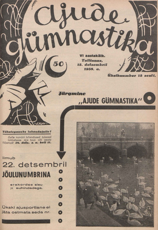 Ajude Gümnastika : ristsõnamõistatuste ajakiri ; 50 1938-12-15