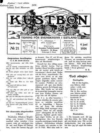 Kustbon ; 21 1924