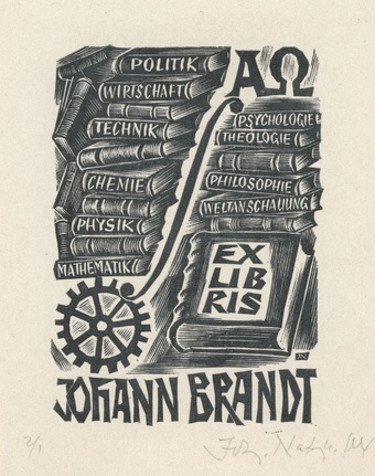 Ex libris Johann Brandt 