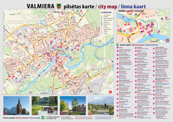 Valmiera : pilsētas karte = city map = linna kaart 