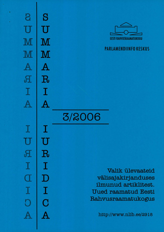 Summaria Iuridica ; 3 2006
