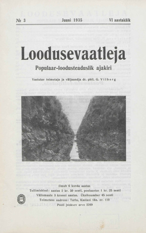 Loodusevaatleja : populaar-loodusteaduslik ajakiri ; 3 1935-06-06