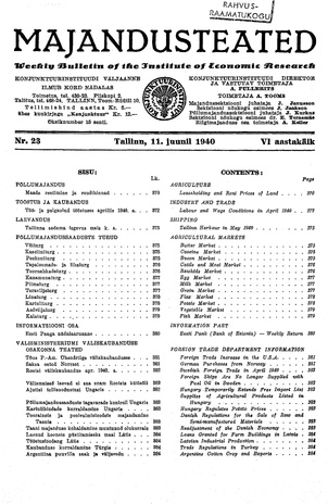 Majandusteated ; 23 1940-06-11