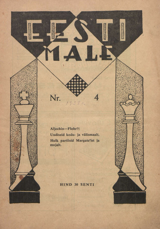 Eesti Male : Eesti Maleliidu häälekandja ; 4 1938-04