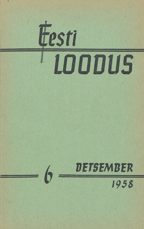 Eesti Loodus ; 6 1958-12