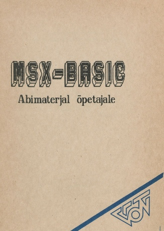 MSX-BASIC : abimaterjal õpetajale 
