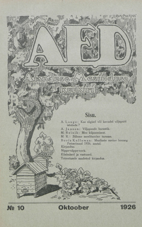 Aed : aianduse ajakiri ; 10 1926-10