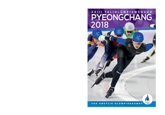 Pyeongchang 2018 : XXIII taliolümpiamängud 