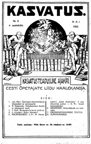 Kasvatus ; 9 1922-05