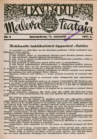 Tartu Maleva Teataja ; 9 1937-10-11