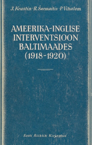 Ameerika-Inglise interventsioon Baltimaades 1918-1920