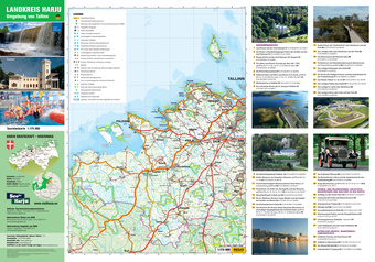 Landkreis Harju ; Umgebung von Tallinn : Touristenkarte 