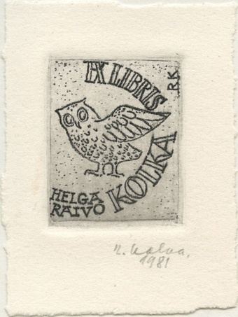 Ex libris Helga Raivo Kolka 