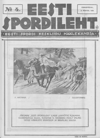 Eesti Spordileht ; 4 1923-03-05