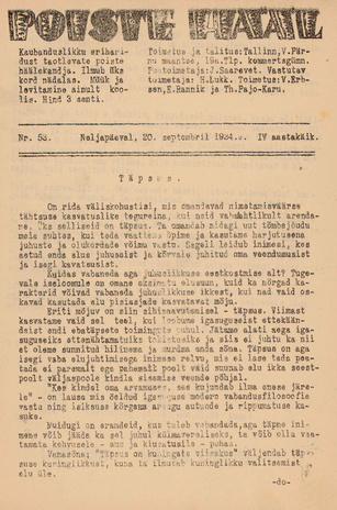 Poiste Hääl ; 53 1934-09-20