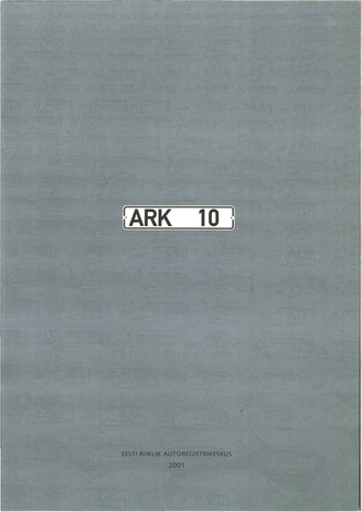 ARK aastaraamat 2000 = ARK annual report 2000
