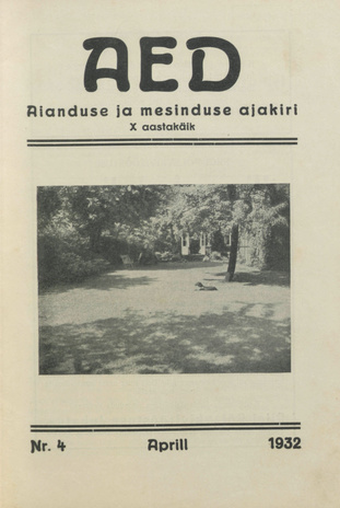 Aed : aianduse ajakiri ; 4 1932-04