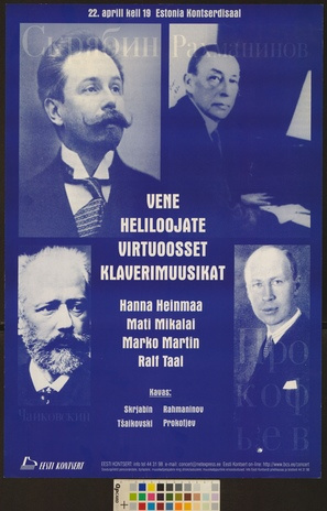 Vene heliloojate virtuoosset klaverimuusikat : Skrjabin, Rahmaninov, Tšaikovski, Prokofjev 