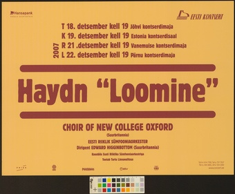Haydn Loomine : Choir of New College Oxford 