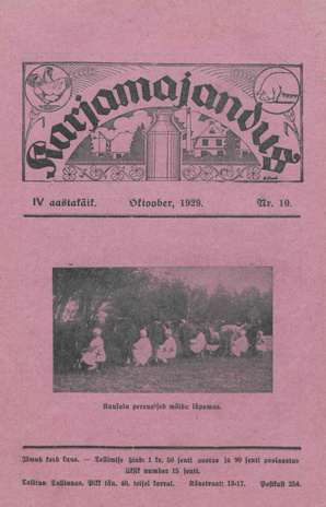 Karjamajandus ; 10 1929-10