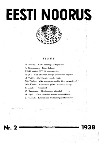 Eesti Noorus ; 2 1938-02-21