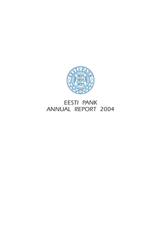 Eesti Pank. Annual report ; 2004