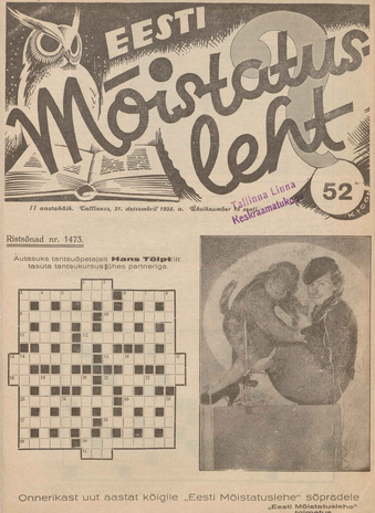 Eesti Mõistatusleht ; 52 1935-12-31