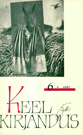 Keel ja Kirjandus ; 6 1980-06
