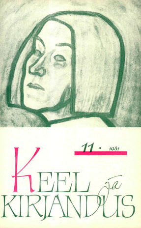 Keel ja Kirjandus ; 11 1981-11