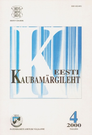 Eesti Kaubamärgileht ; 4 2000-04
