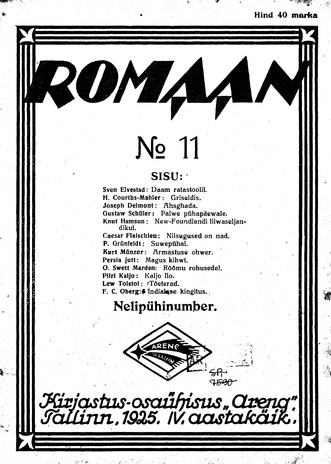 Romaan ; 11 (77) 1925-06