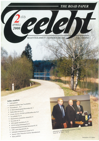 Teeleht = The Road Paper : Maanteeameti tehnokeskuse väljaanne ; 2 (22) 2000-04