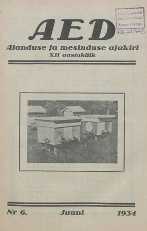 Aed : aianduse ajakiri ; 6 1934-06