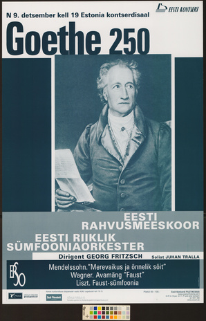 Goethe 250 : Eesti Rahvusmeeskoor, Eesti Riiklik Sümfooniaorkester 