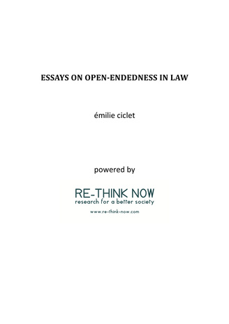 Essays on open-endedness in law 