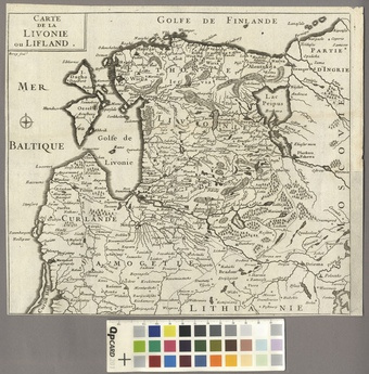 Carte de la Livonie ou Lifland