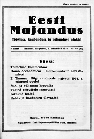 Eesti Majandus ; 48 1924-12-09