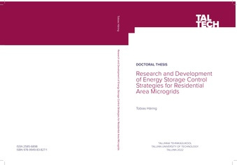Research and development of energy storage control strategies for residential area microgrids = Energiasalvestite juhtimisstrateegiate uurimine ja arendamine elamupiirkondade mikrovõrkudele 